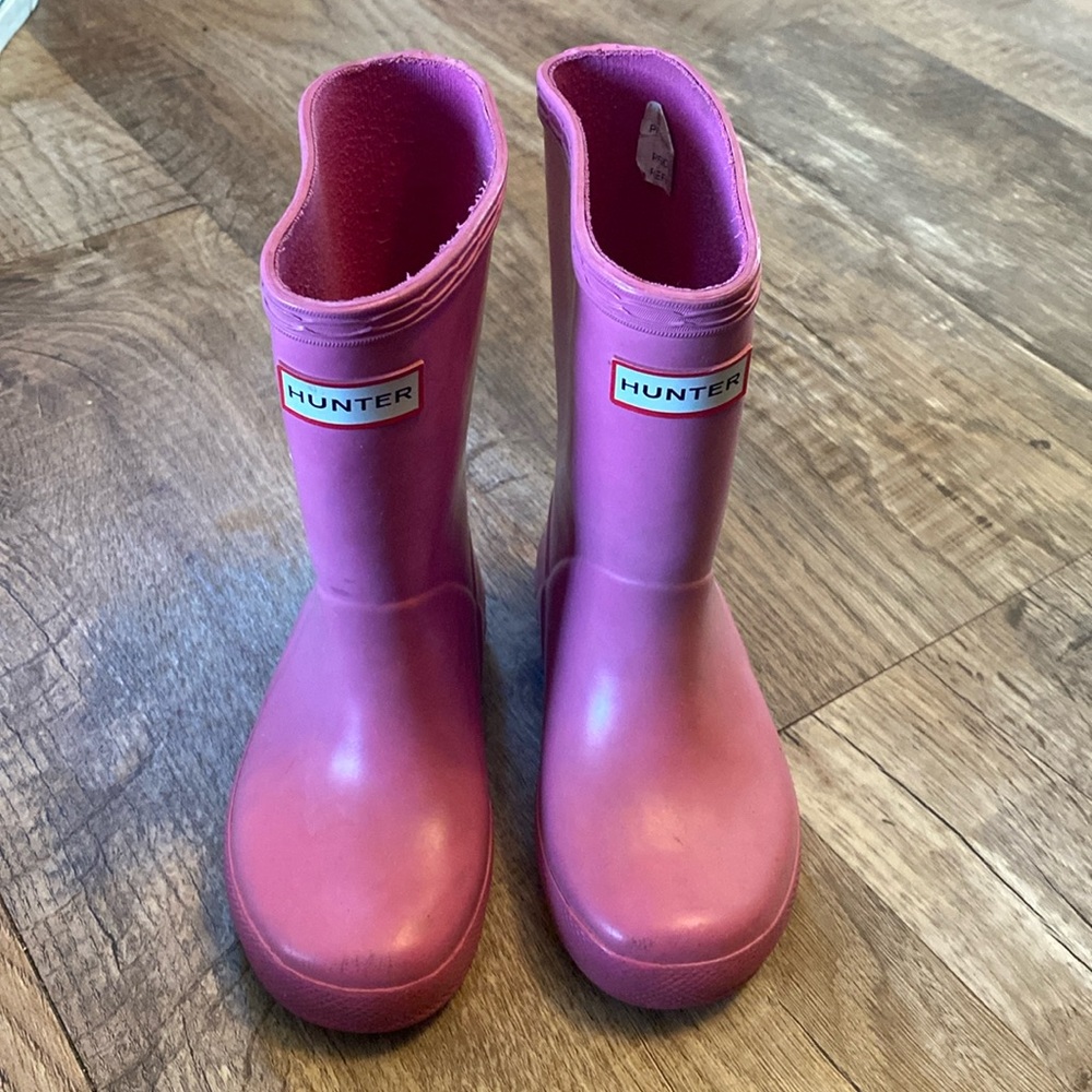 pink hunter boots size 7